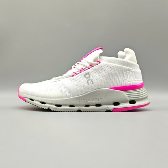 ON Running Cloudnova Women Shoes Undyed White Carnation - Picture 5 of 8